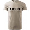 Karate postavy - Klasické pánske tričko vyššej gramáže - 4XL ( Ľadovo sivá )
