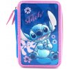 Lilo a Stitch Třípatrový penál Disney Stitch růžovomodrý s výbavou
