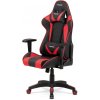 Autronic Kancelárska stolička, koženka čierna / červená KA-F03 RED