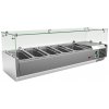 Vitrína chladiaca pultová 1x GN 1/2 + 4x GN 1/3 | REDFOX - MCH 3140