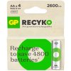 GP ReCyko+ AA 2700 mAh 4ks 1032224270