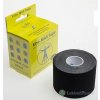 Kine-MAX Super-Pro Cotton Kinesiology Tape čierna tejpovacia páska 5cm x 5m, 1x1 ks