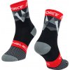FORCE ponožky F TRIANGLE, černo-šedo-červené Velikost: S-M/36-41