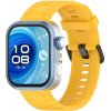 PROTEMIO 111321 RIBBED Silikónový remienok pre Huawei Watch Fit 4 / Fit 4 Pro žltý