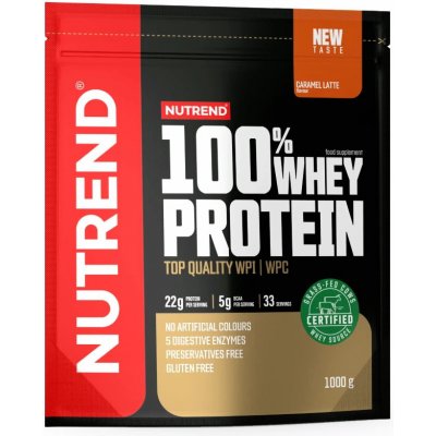 Nutrend 100% Whey Protein 1000 g čokoláda - lieskový oriešok