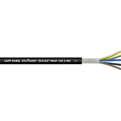 Lapp ÖLFLEX® HEAT 125 C MC 1024433/500 riadiaci kábel 2 x 2.5 mm², 500 m, čierna