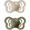 Bibs Couture anatomické cumlíky silikon 2ks Vanilla / Olive