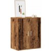 vidaXL Skrinka na topánky staré drevo 60x35x70 cm kompozitné drevo 856696