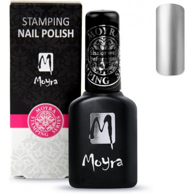 Smart Stamping Nail Polish Moyra SPS 03 strieborný