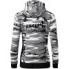 Evolution Climb - Mikina dámska trendy zipper s kapucňou - M ( Šedý maskáč )