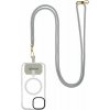 Popruh OBAL:ME NeckTag Allure na telefón, light grey