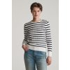 SVETER GANT STRETCH COTTON CABLE STRIPE C-NECK EGGSHELL
