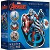 TREFL Wood Craft Origin puzzle Neohrožený Kapitán Amerika 160 dílků