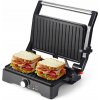 Elektrický gril LTC čierny, rozkladací, 1500 W s reguláciou teploty