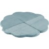 PLUSH NEST PLUSH NEST Plyšová hracia podložka v tvare kvetu 115 × 115 × 5 cm Prémiový menčester modrá