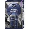 Nivea MEN Deep Impact sprchový gél 250 ml + deospray 150 ml darčeková sada