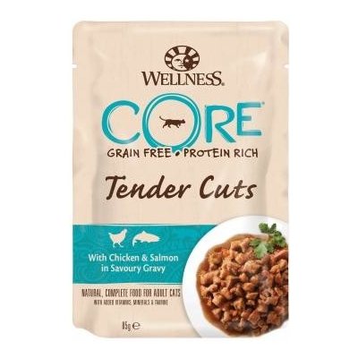 Wellness Cat Tender kura & losos v omáčke 85 g