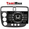 TomiMax Honda Civic Android 14 autorádio s WIFI, GPS, USB, BT HW výbava: 8 Core 6GB+128GB HIGH