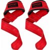 Harbinger Padded Leather Lifting Straps Red kožené trhačky