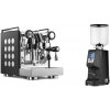 Rocket Espresso Appartamento, black/white + Eureka Atom Specialty 75, black