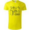 Climbing Wall Gear - Tričko z organickej bavlny - 3XL ( Citrónová )