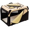 Transportný box HUNTER skladací, béžovo-čierny - 61x46x43 cm