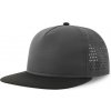 Atlantis Headwear Kšiltovka Bank Five-S COT33023226199-dark grey/b UNI Šedá tmavá/černá