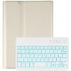 AppleKing puzdro s podsvietenou klávesnicou pre iPad mini 6 / mini 7 - zlaté - možnosť vrátiť tovar ZADARMO do 30tich dní
