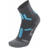 Ponožky UYN W TREKKING 2IN SOCKS Lady, anthracite/turquoise veľkosť 41/42