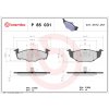 Sada brzdových platničiek, vždy 4 kusy v sade BREMBO P 85 031 (P85031)