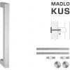 FT - MADLO kód K02K 25x25 mm UN ks Rozteč madla: 900 mm, Dĺžka: 925 mm, Rozmer profilu madla: 25x25 mm NEM - nerez matná (F60)
