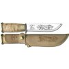 Marttiini Lapp knife 255 stainless steel/curly birch/leather/finger guard 255010