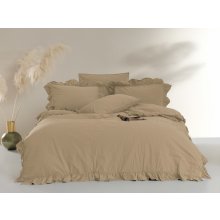 Limasso bavlna obliečky Stonewashed béžové 200x220 2x70X80