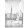 Vymalujsisam.sk Bodkovanie - Štokholm, Švédsko Farba: Čierna, Veľkosť: 40x60cm, Rám: Bez rámu, iba zrolované plátno
