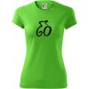 Cyklista oslavuje šesťdesiatku (60) - Dámske Fantasy športové (dresovina) - M ( Apple Green )