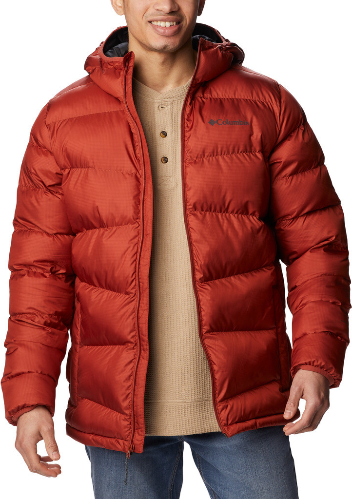 Columbia pánska zimná bunda Fivemile Butte Hooded jacket červená Warp Red