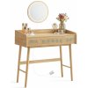 SONGMICS Toaletný stolík so zrkadlom SCHMIT dub prírodný