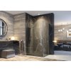 Aquatek GLASS R21 Rohový sprchový kút 120x80x195cm, 1-krídlové dvere, chróm, číre sklo AQ GLASSR21CH120X8062