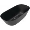 Villeroy & Boch Theano - Voľne stojaca vaňa, 155x75 cm, Quaryl, Pure Black UBQ155ANH7F200V-R7