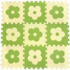 Penové BABY puzzle Zelené kvietky B (29,5x29,5)