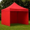 rozkladací hliníkový stan TENTS HEX50 3x3 EXTREM červený (hliníkový nožnicový stan 3x3m Extrem)