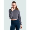 BrainMax dámska crop mikina, šedá Veľkosť: M