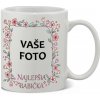 FOTOpošta Hrnček s fotkou rámik NAJLEPŠIA babička 350 ml FOTOposta