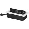 Výklopný blok zapustený ORNO OR-GM-9035/W, 2x 230V, 2x USB (A+C type; 3.6A), farba biela