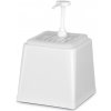 HENDI Zásobník na omáčky s pumpičkou, 2,5L, Biela, 230x210x(H)327mm | HENDI, 203545