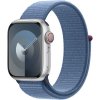 Apple Watch Series 9 Cellular 41mm Strieborný hliník s ľadovo modrým prevliekacím remienkom