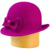 Karpet Dámsky klobúk zdobený mašľou z vlny - fuchsia-55