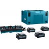 MAKITA BL4040 191U28-6 SADA - Akumulátor Li-Ion (XGT) 40V-max / 4.0Ah s indikátorom nabitia (v balení: 4ks akumulátor+1ks dvojnabíjačka+1ks kufor)