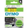 DYMO páska D1 9mm x 7m, čierna na žltej 40918