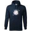 Baseball lopta v triku - Mikina pánska Cape s kapucňou - 3XL ( Tmavomodrá (veľmi tmavá - skoro čierna) )
